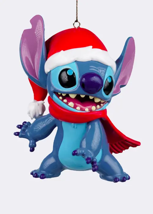 Disney 3D Santa Stitch Hanging Ornament