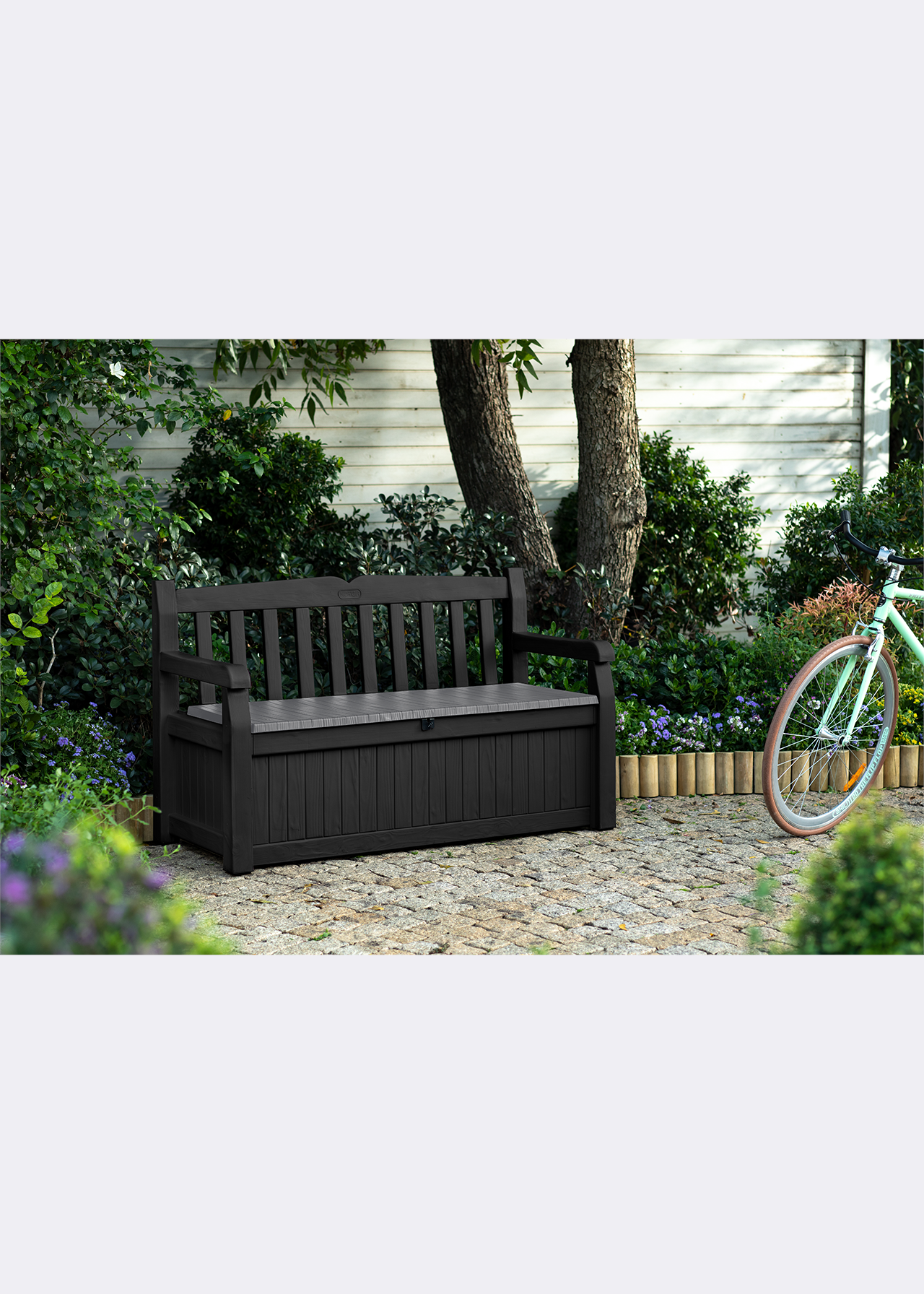 Keter Eden 265L Storage Bench Grey