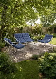 Samba Steel Lounge Set Navy