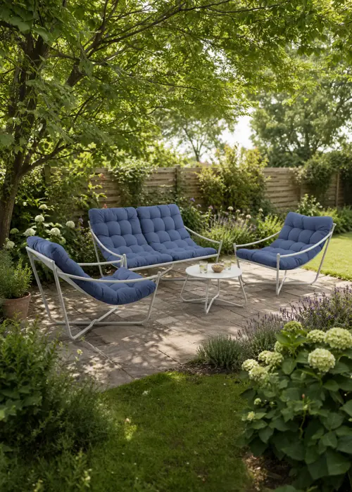 Samba Steel Lounge Set Navy