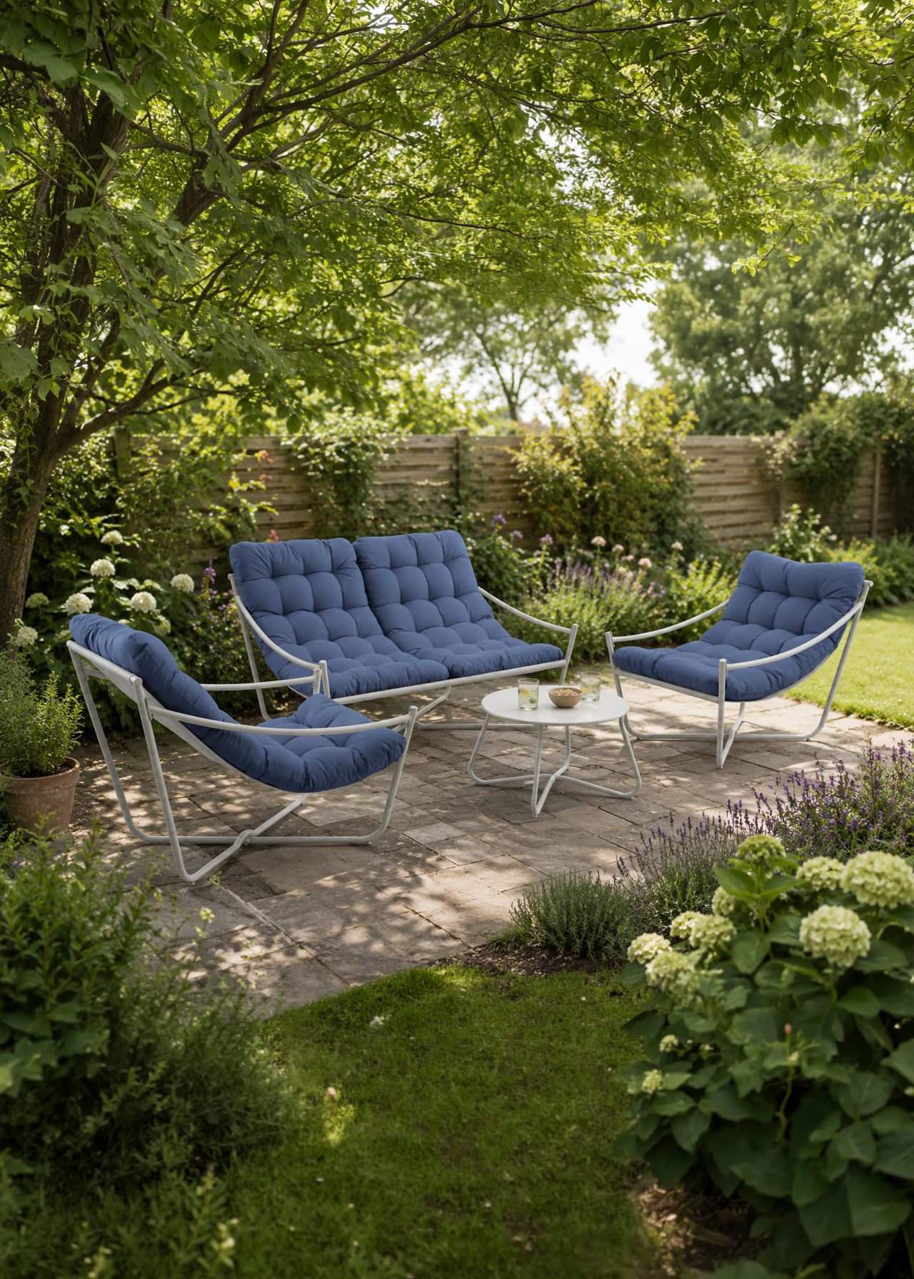 Samba Steel Lounge Set Navy