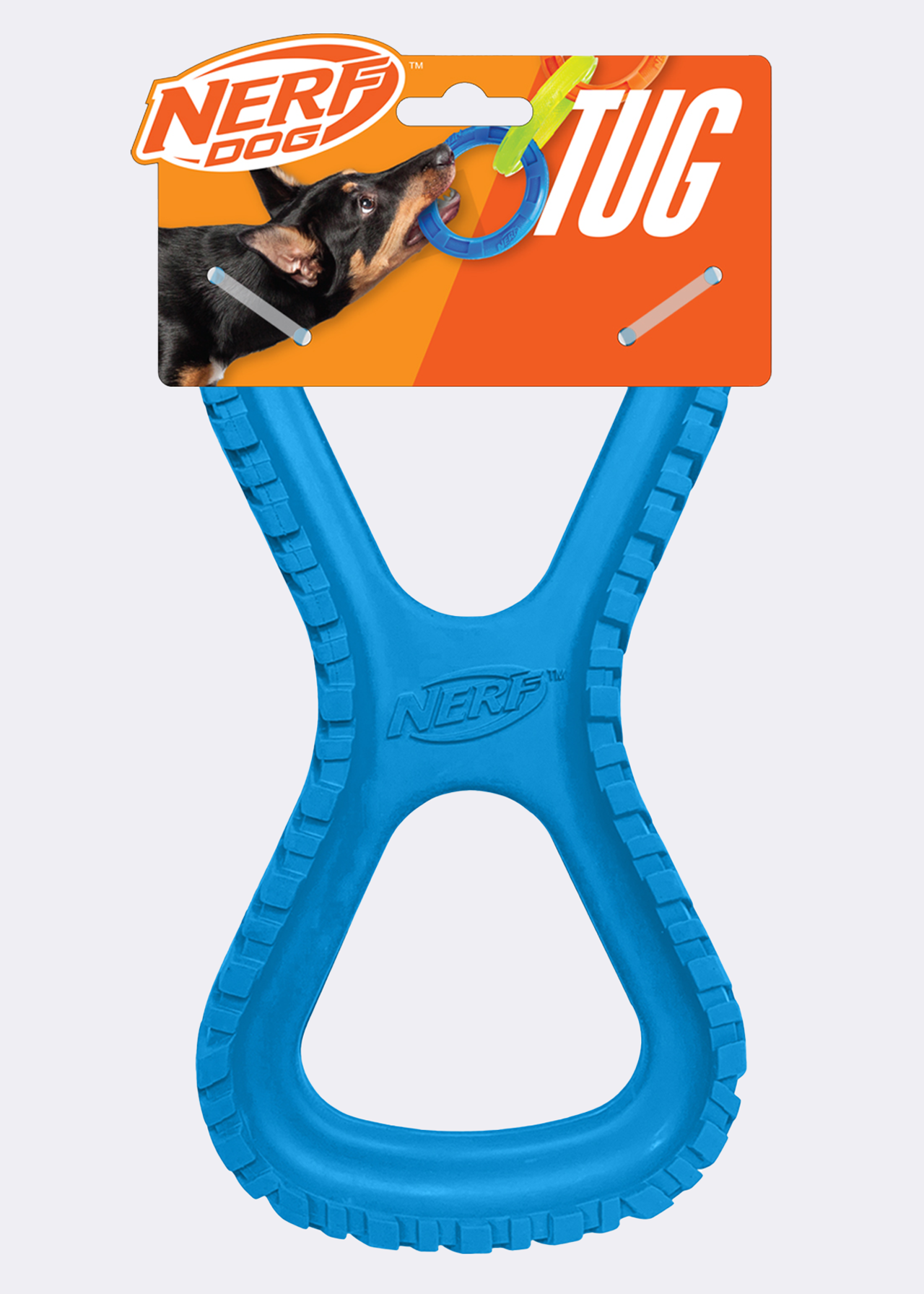 Nerf 10in Rubber Tire Infinity Tug Dog Toy