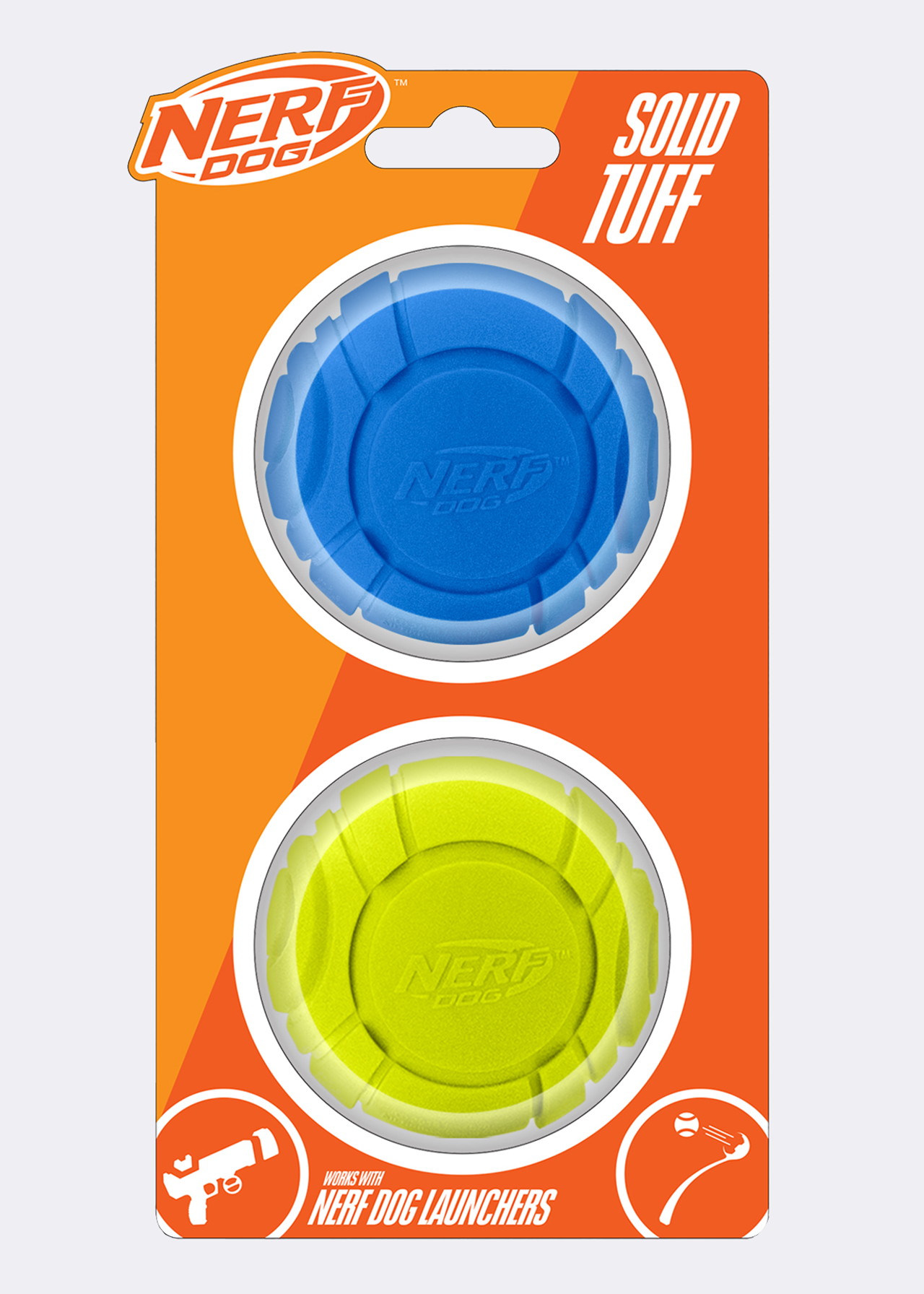 Pack of 2 Nerf 2.5in Solid Foam Sonic Balls