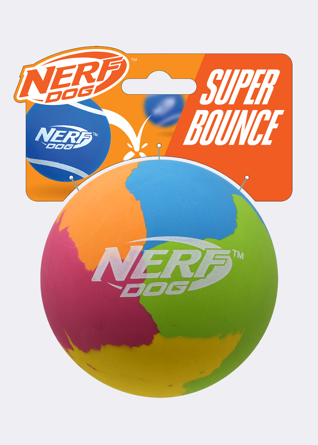 Nerf 3.8in Rubber Super Bounce Ball Dog Toy