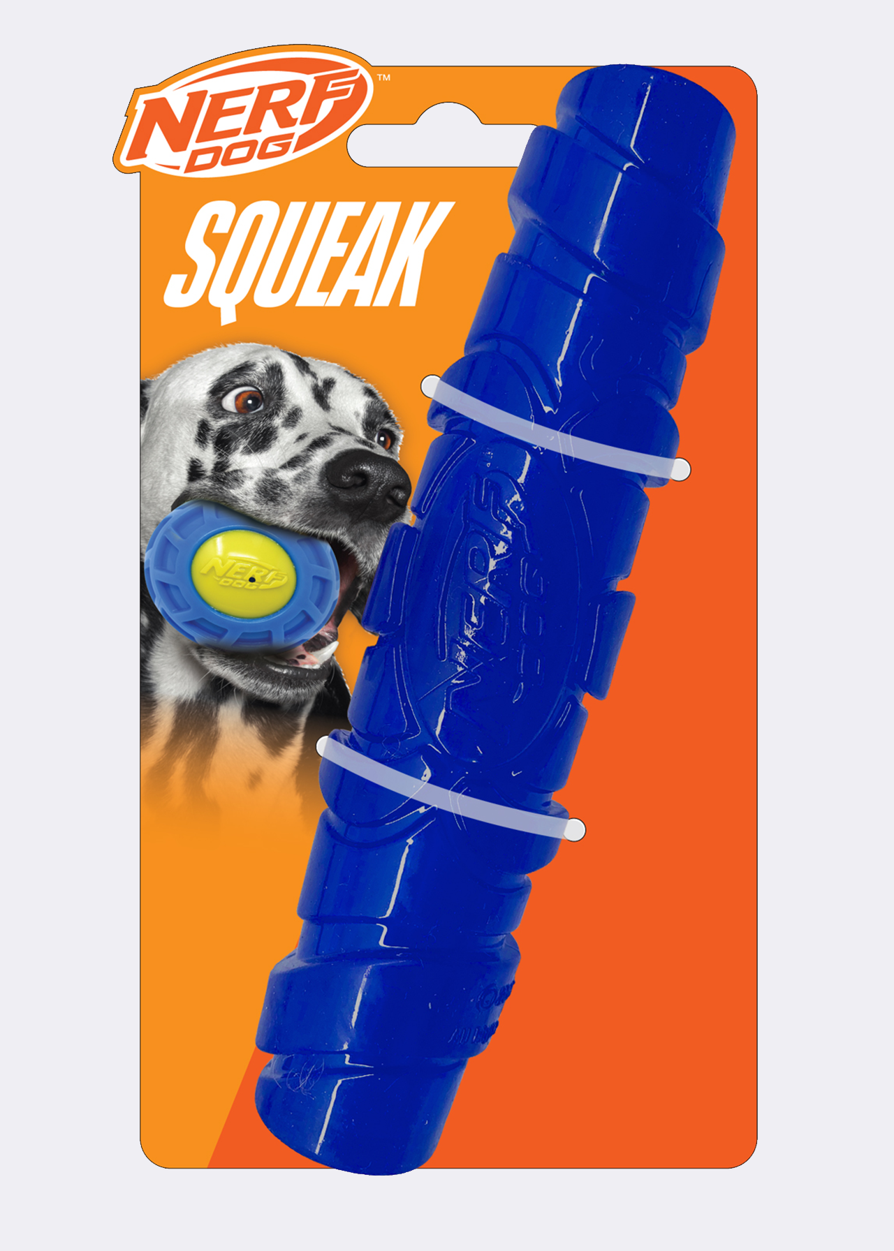 Nerf 7in TPR Squeak Stick Dog Toy