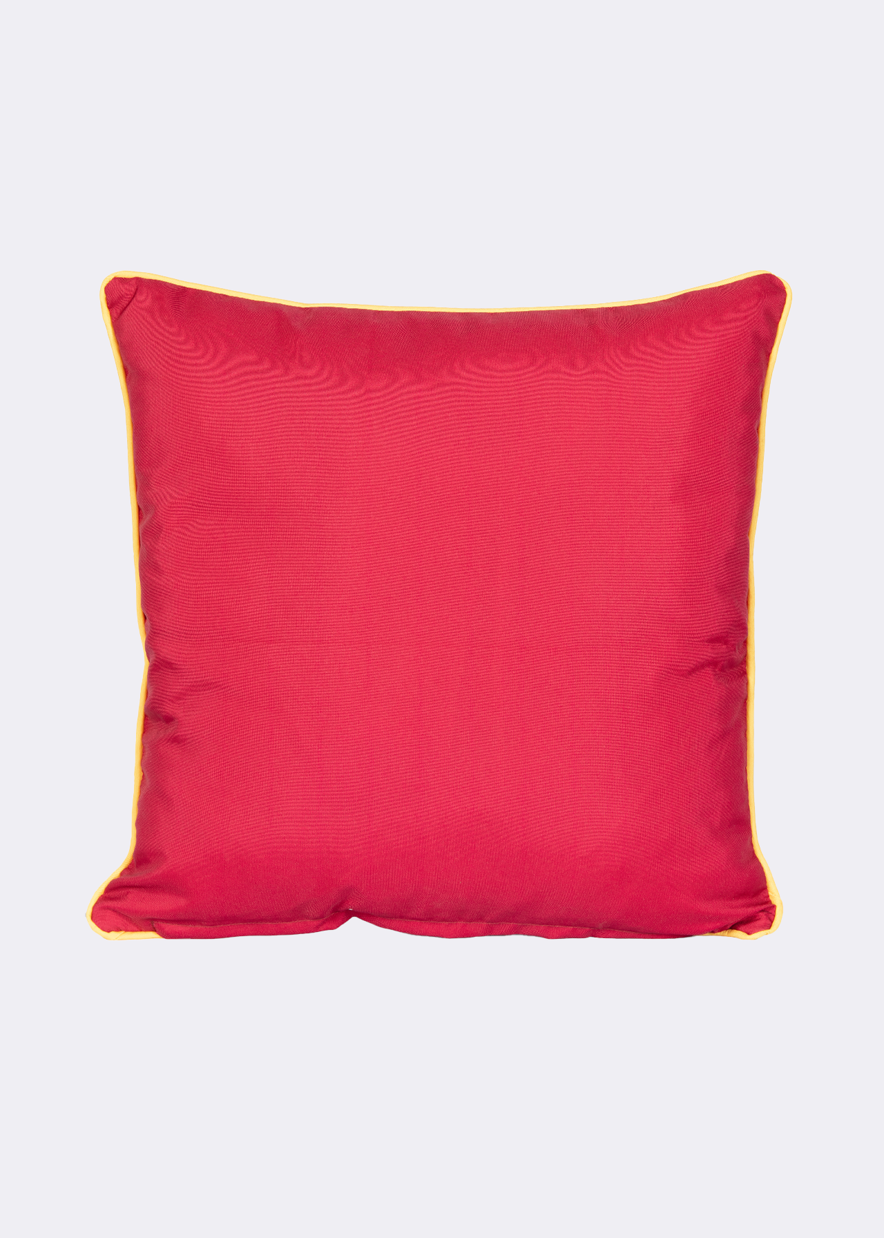 Summer brights red outdoor cushion with piping 45x45cm