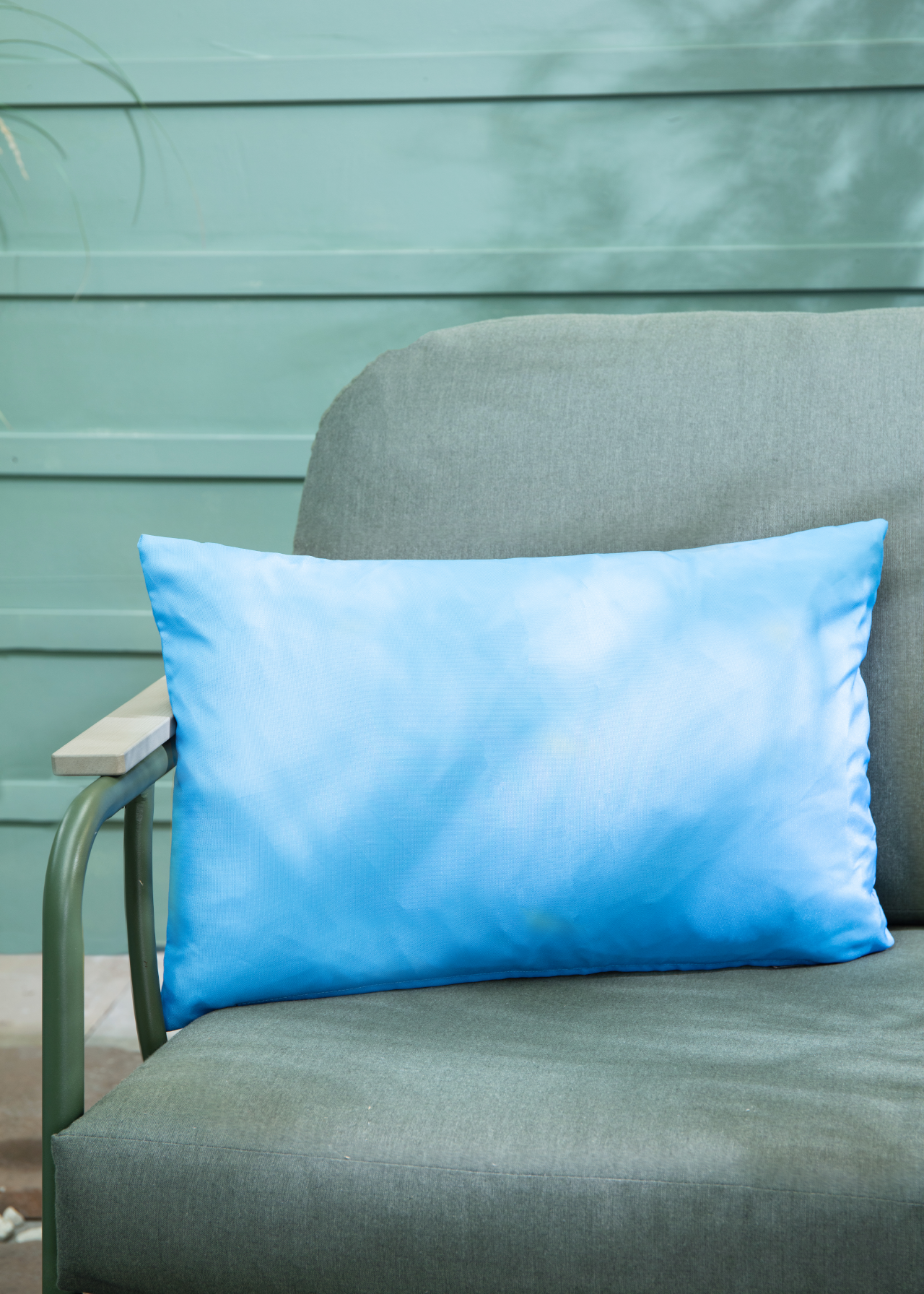 Garden Life Azure Blue Outdoor Cushion 55x35cm