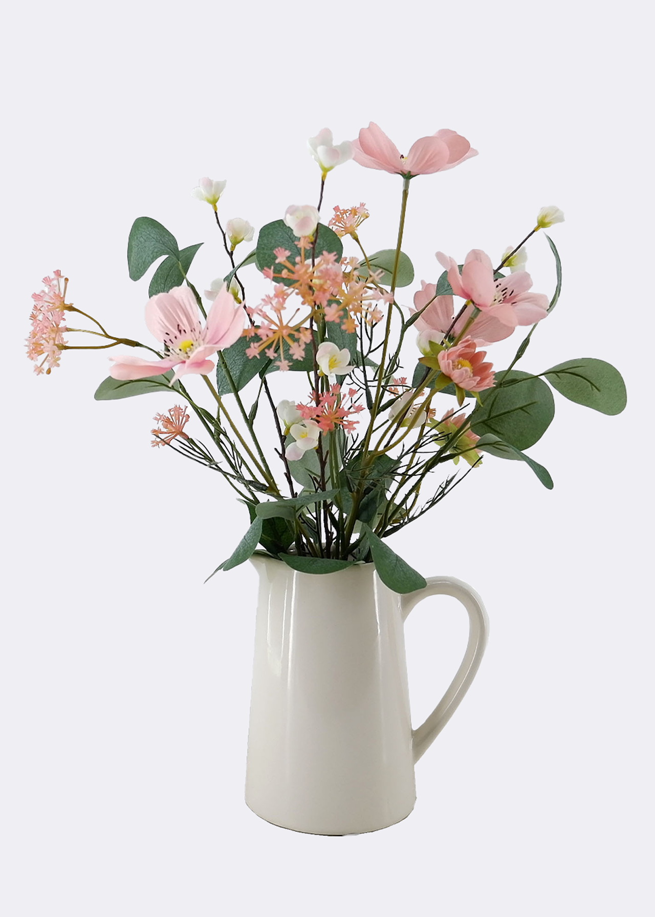 Faux Pink Jug Arrangement