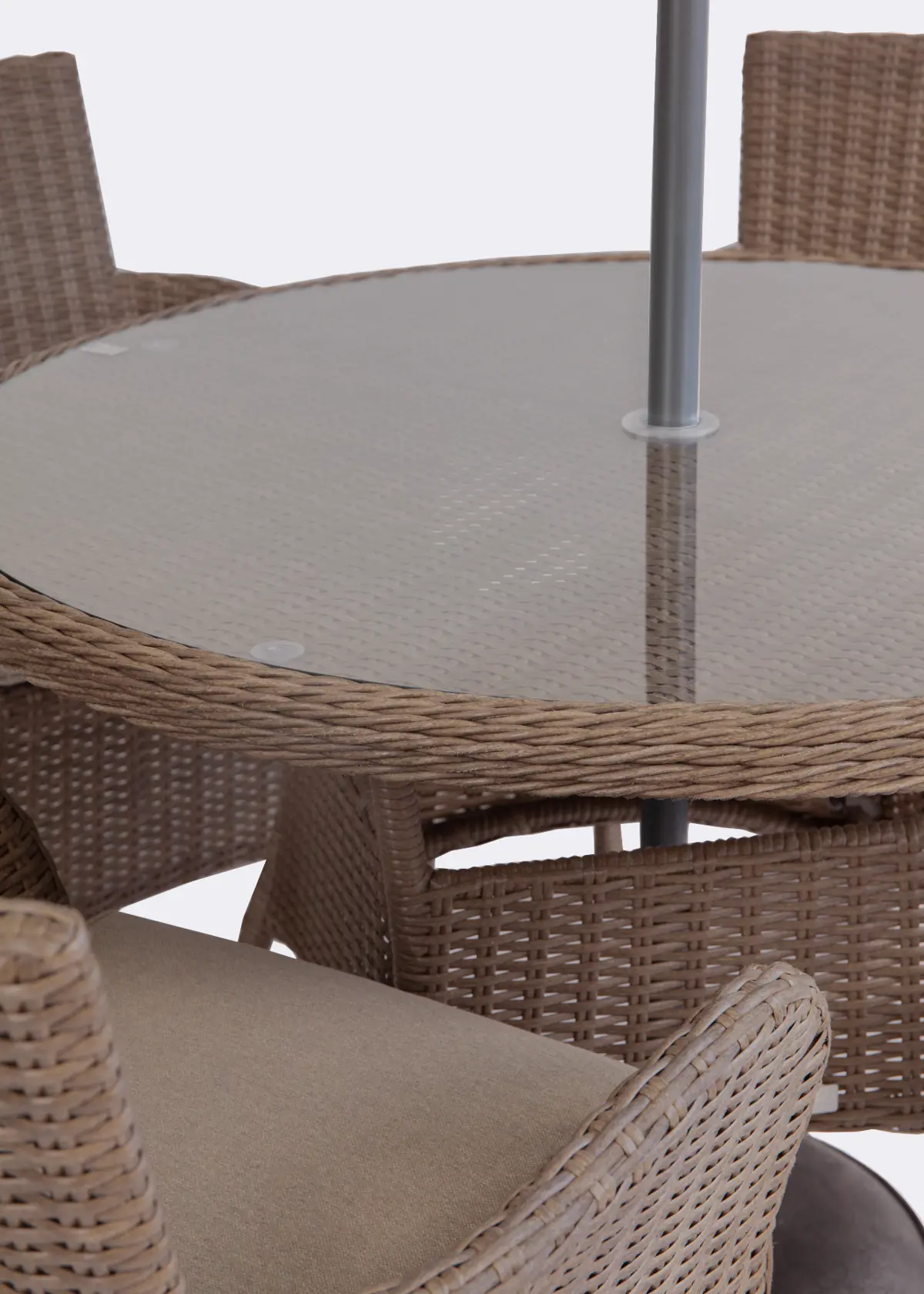 Alps Mocha 4 Seat Outdoor Dining Set