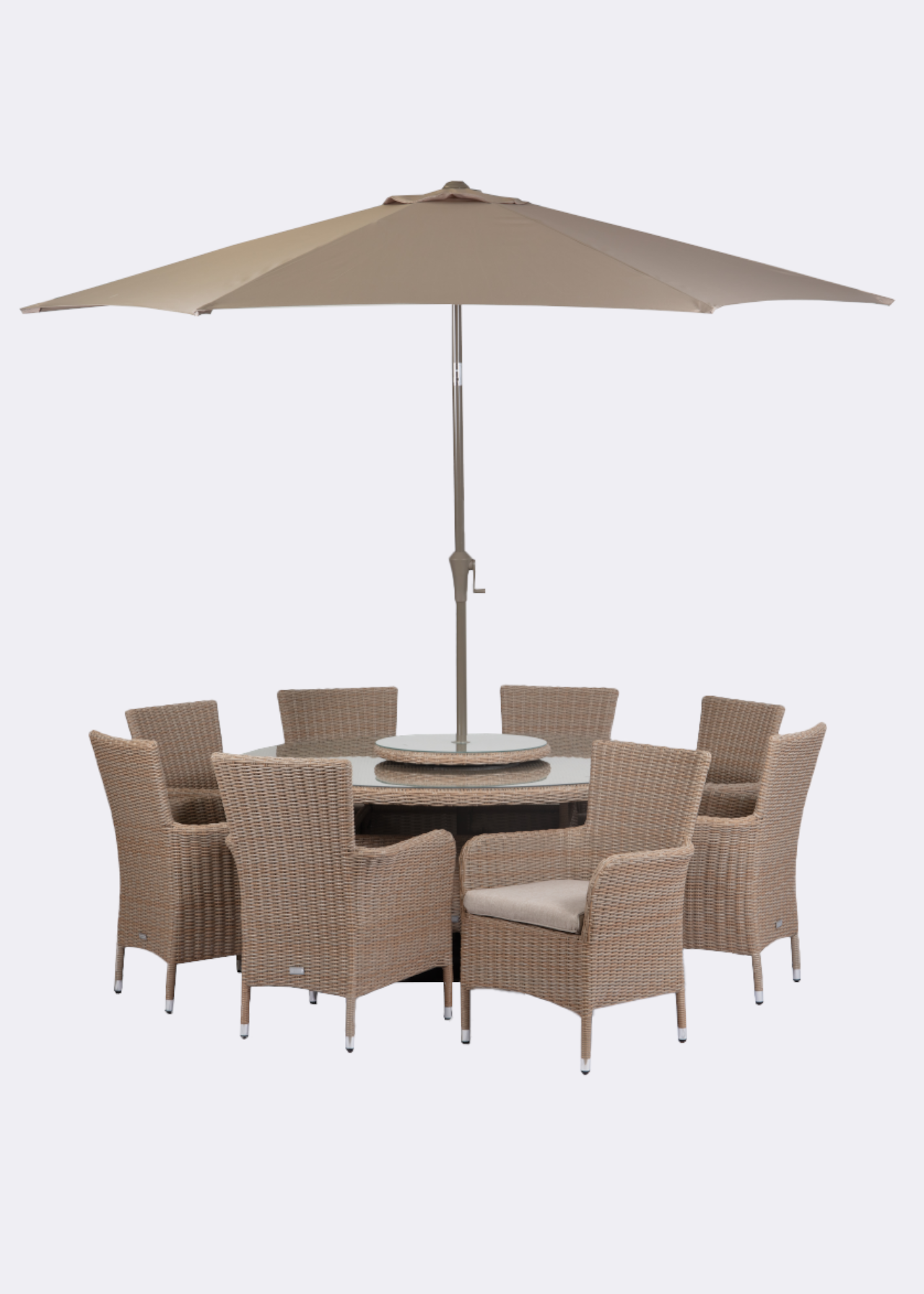 Malmo 8 seat round dining set