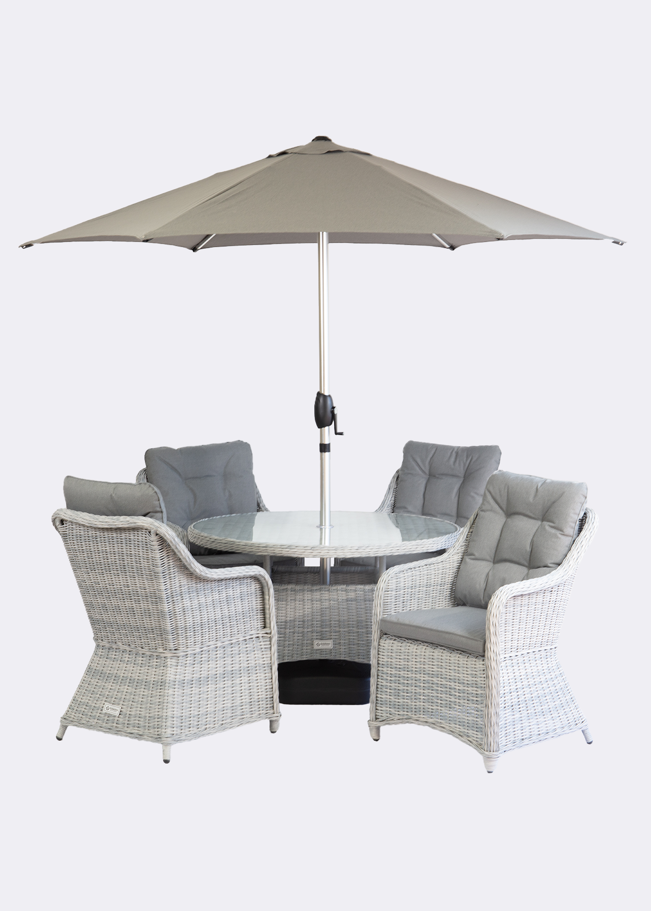 Palermo 4 seat outdoor dining set