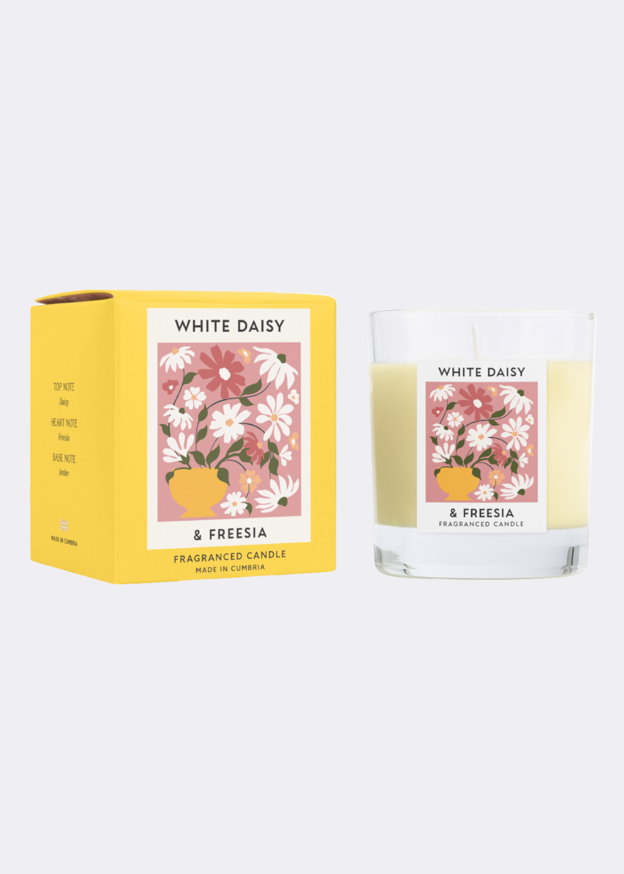 White daisy candle