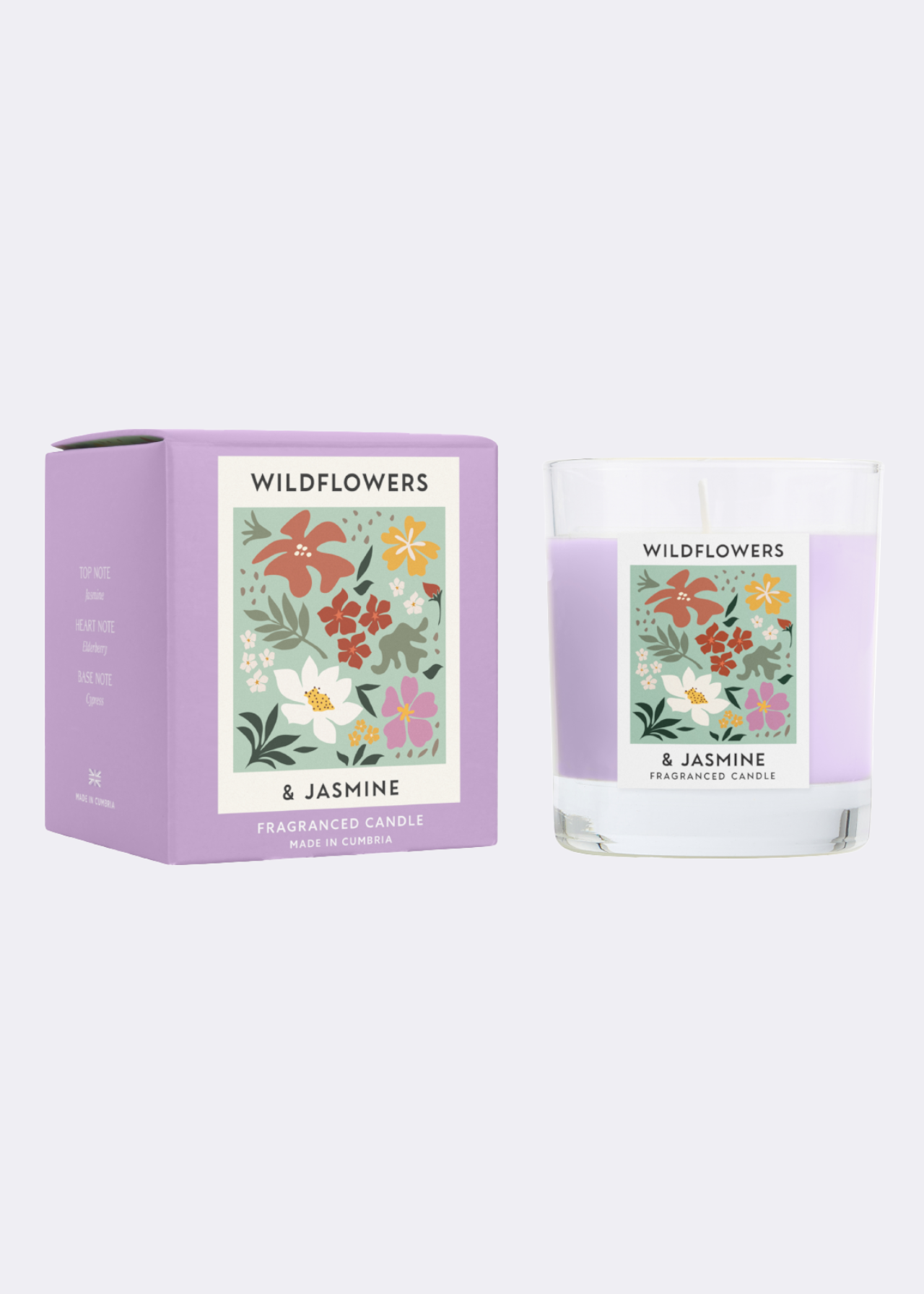 Wildflowers candle