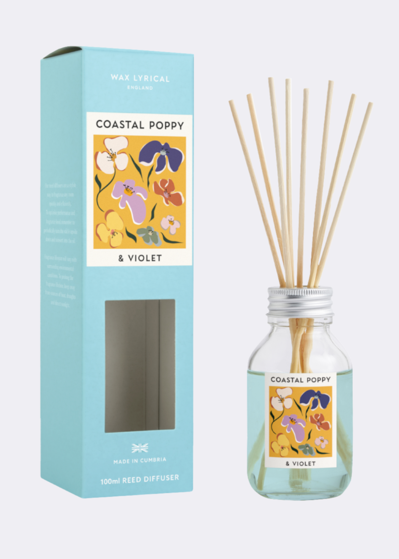Coastal poppy reed diffuser 100ml