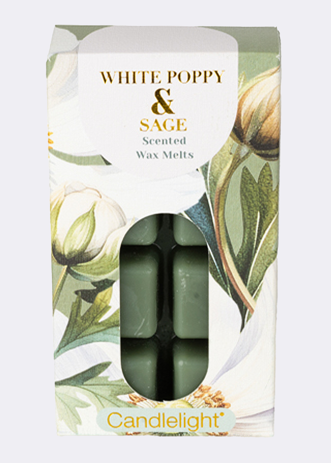 Pack Of 8 White Poppy & Sage Wax Melts