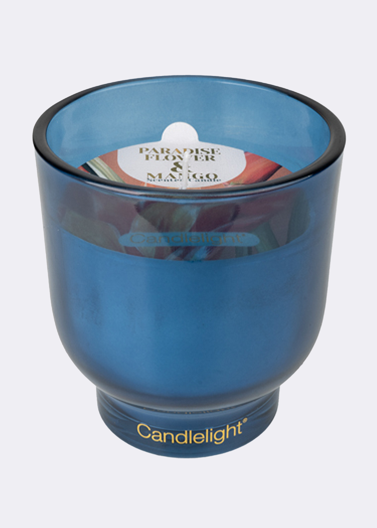 Paradise flower & mango glass candle