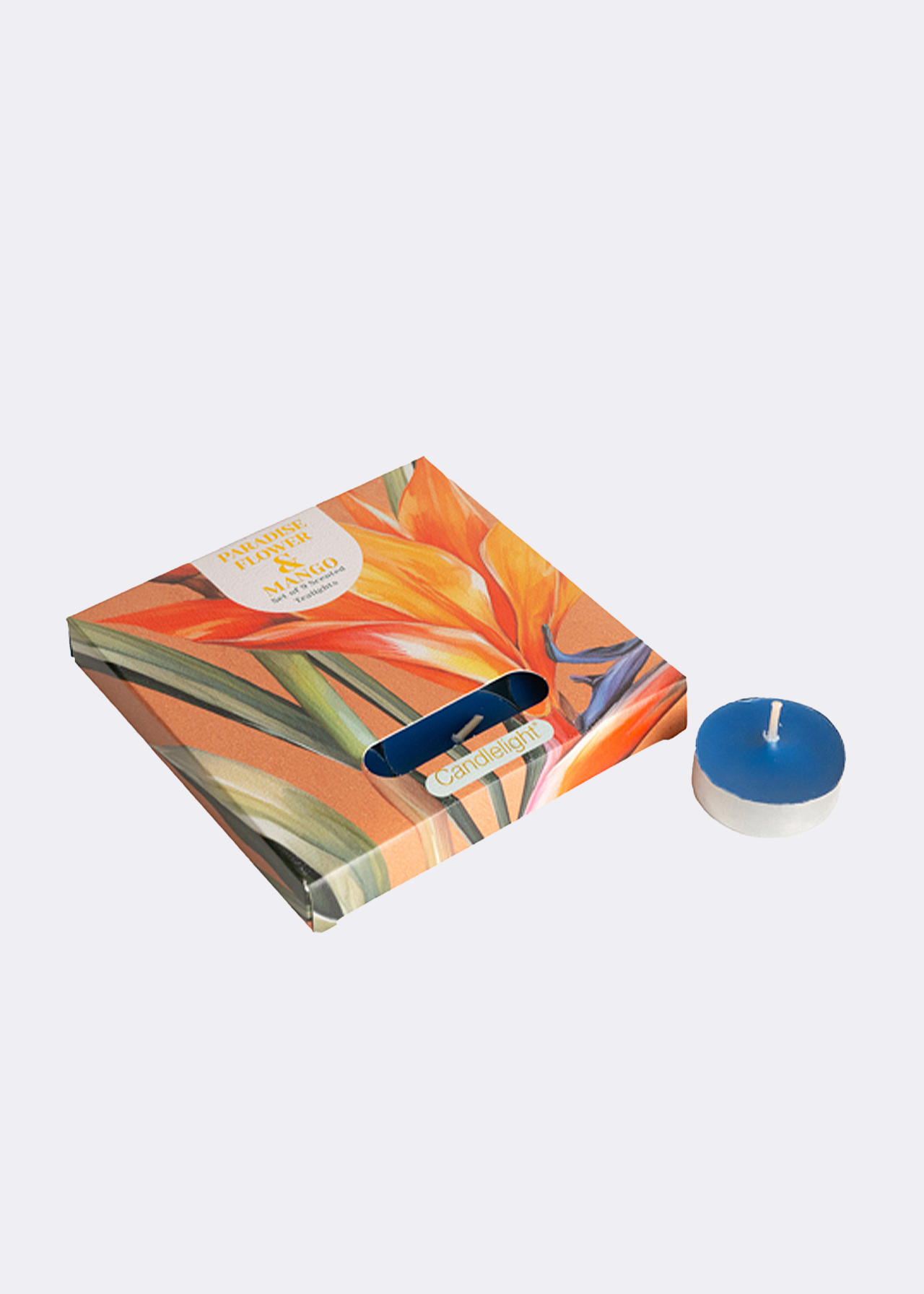 Set of 9 paradise flower & mango tealights