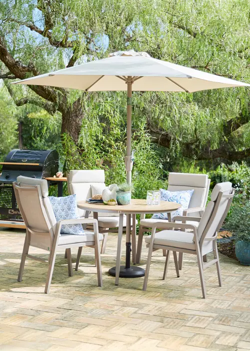 Sorrento 4 Seat Outdoor Dining Set