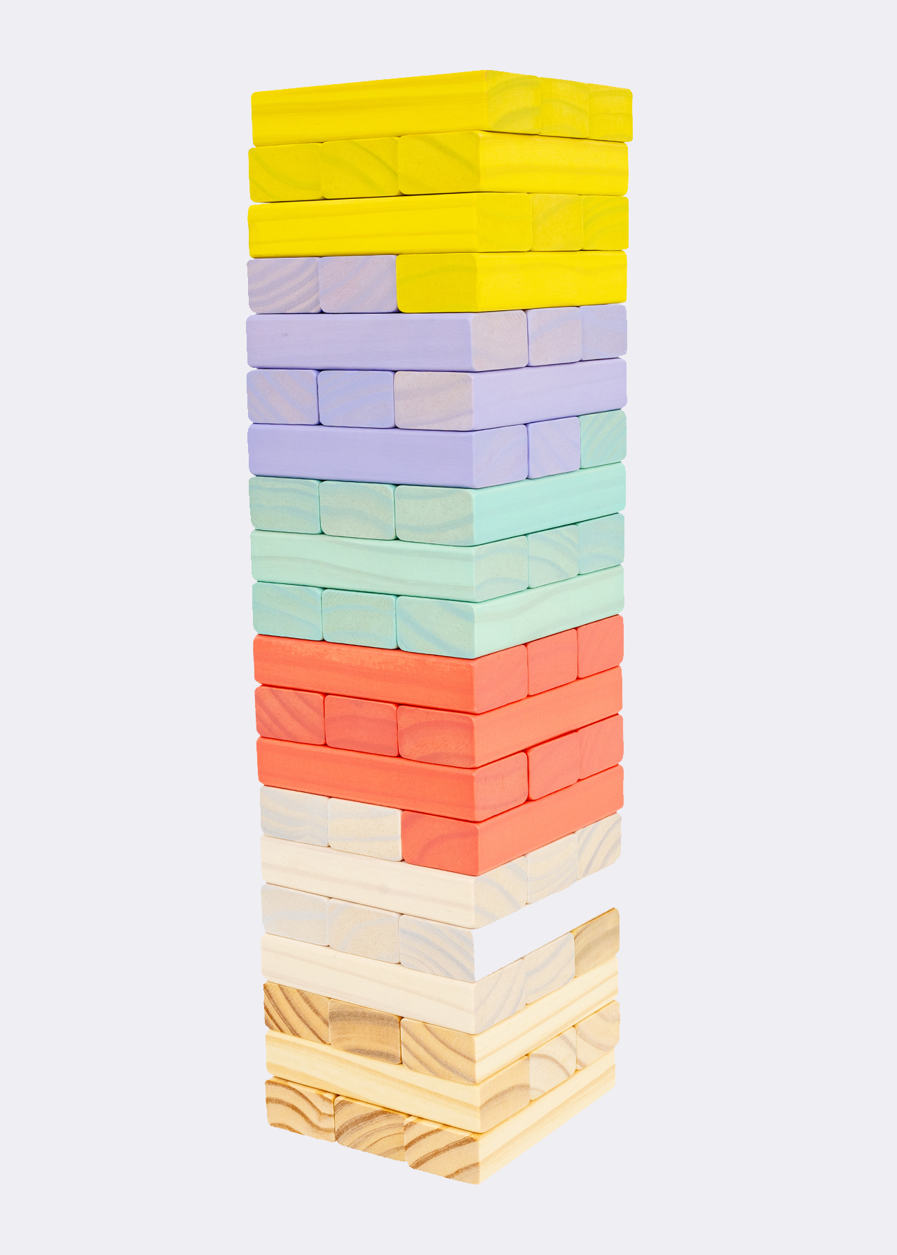 Giant wooden tumble tower game