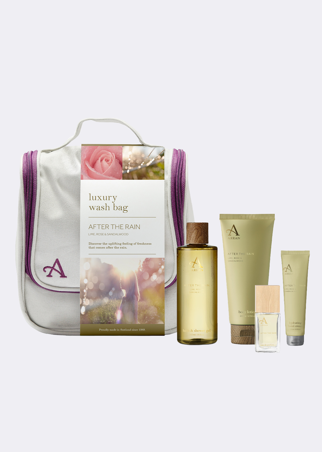 Arran Aromatics After The Rain Luxury Wash Bag