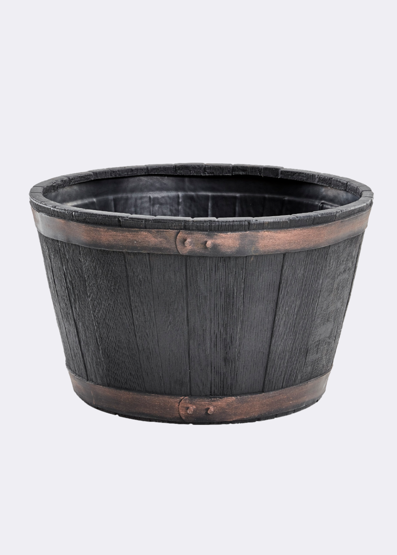 Extra Large Oakwood Barrel Planter 62.5cm