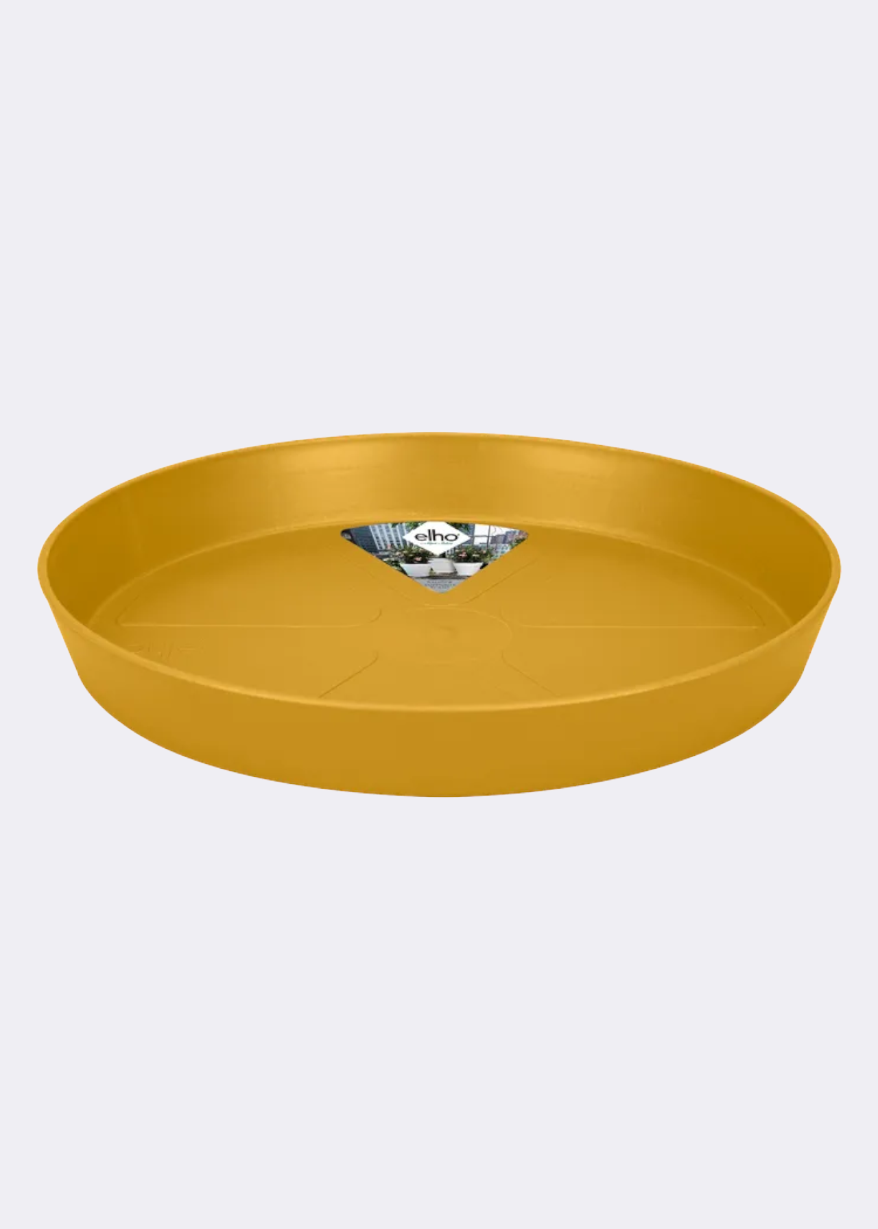 Elho loft urban round saucer 28cm honey yellow