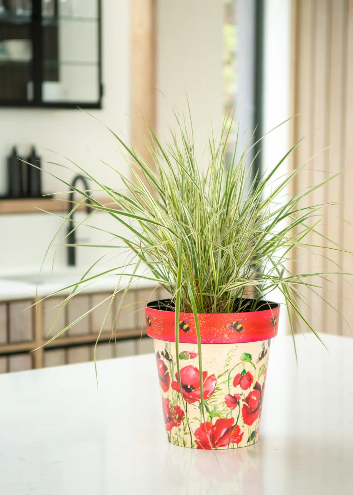 Poppies & Bees Zest Pot 30cm