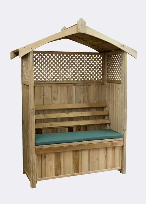 A photo of Dorset & Standard Arbour Seat Pad Green