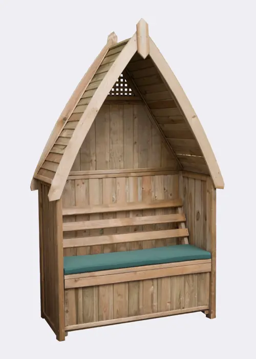 A photo of Cheltenham & Standard Arbour Seat Pad Green