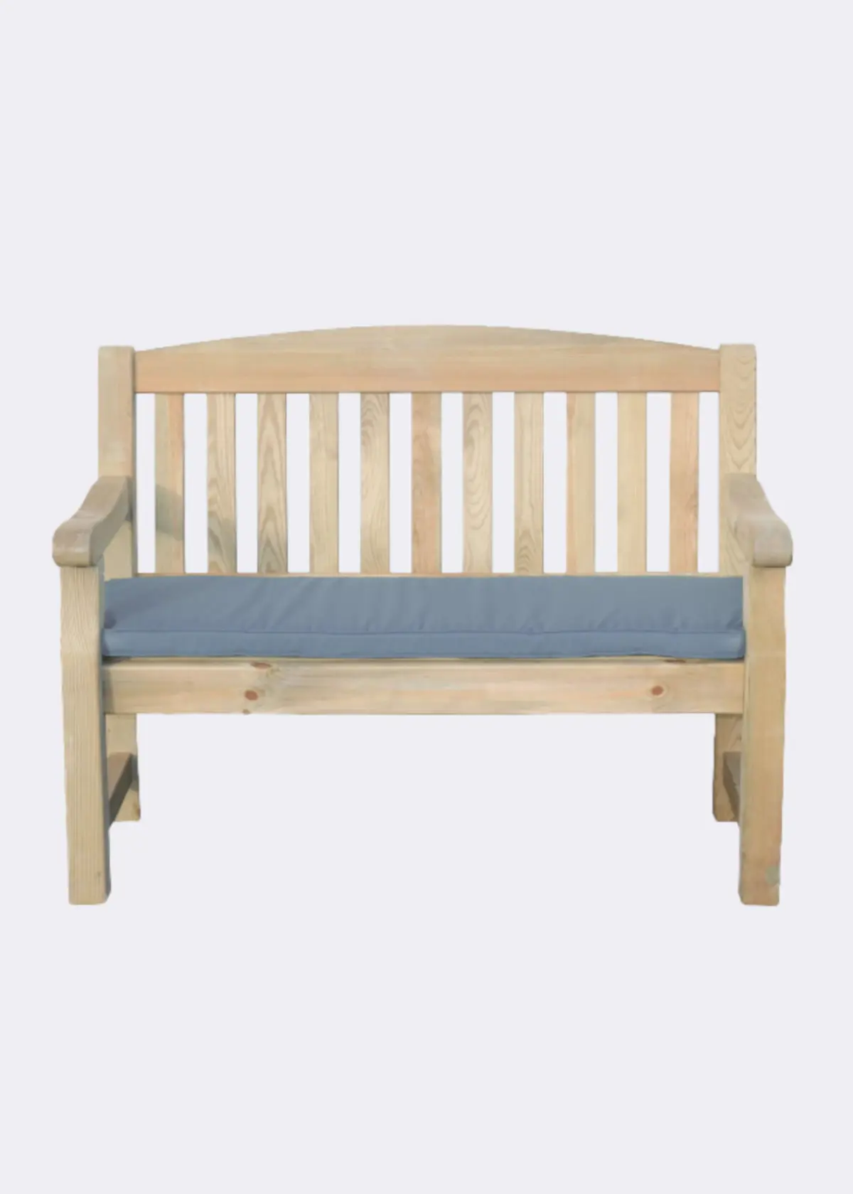 A photo of Emily 2 Seater Bench Seat Pad Dark Grey