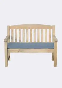 Emily 2 Seater Bench Seat Pad Dark Grey