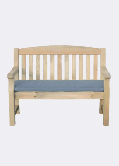 A photo of Emily 2 Seater Bench Seat Pad Dark Grey