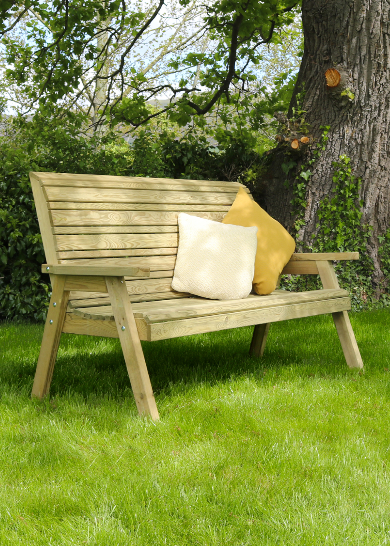 Freya 3 Seater Wooden Garden Bench