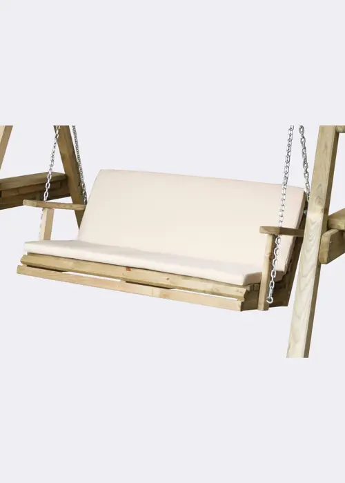 A photo of Miami 2 Seater Seat Pad With Back Stone