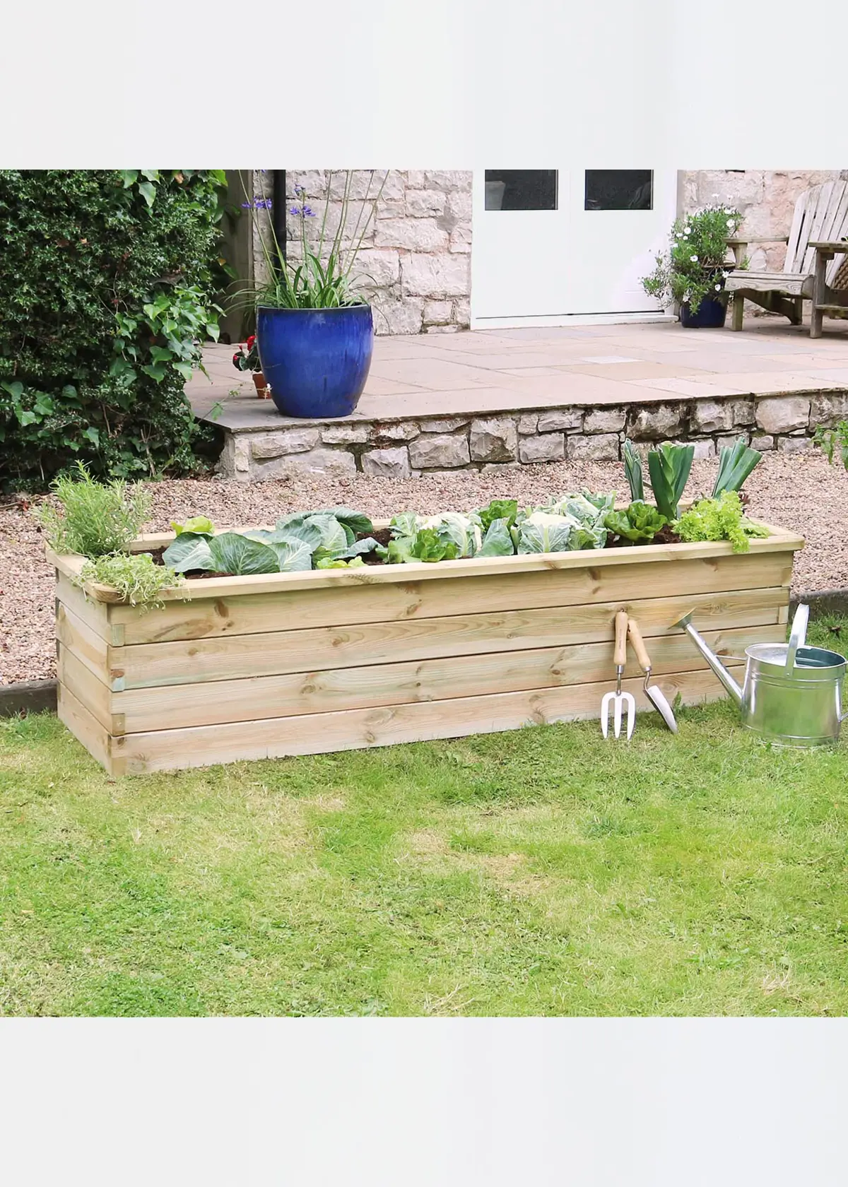 A photo of Sleeper Raised Bed 1.8 x 0.45 x 0.45m