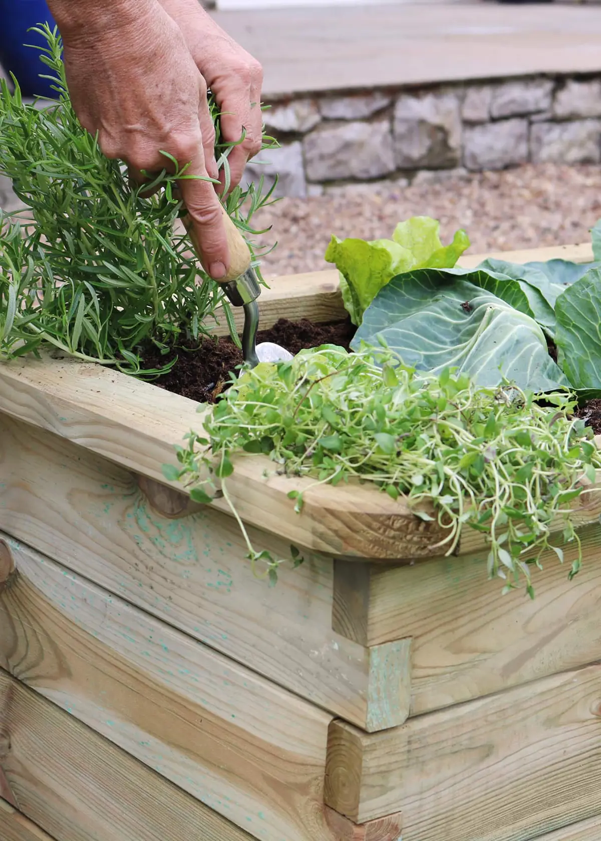 A photo of Sleeper Raised Bed 1.8 x 0.45 x 0.45m