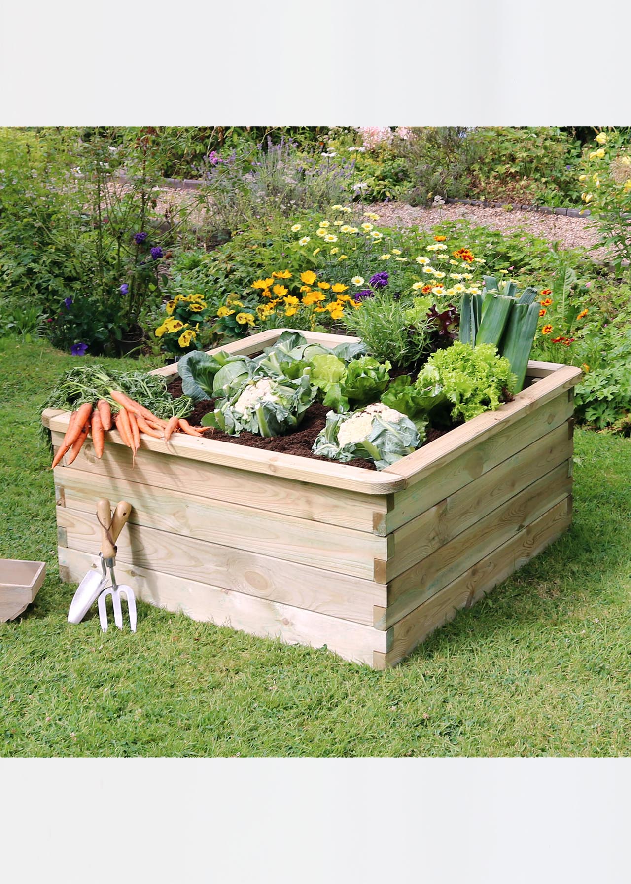 Sleeper Raised Bed 0.90 x 0.90 x 0.45m
