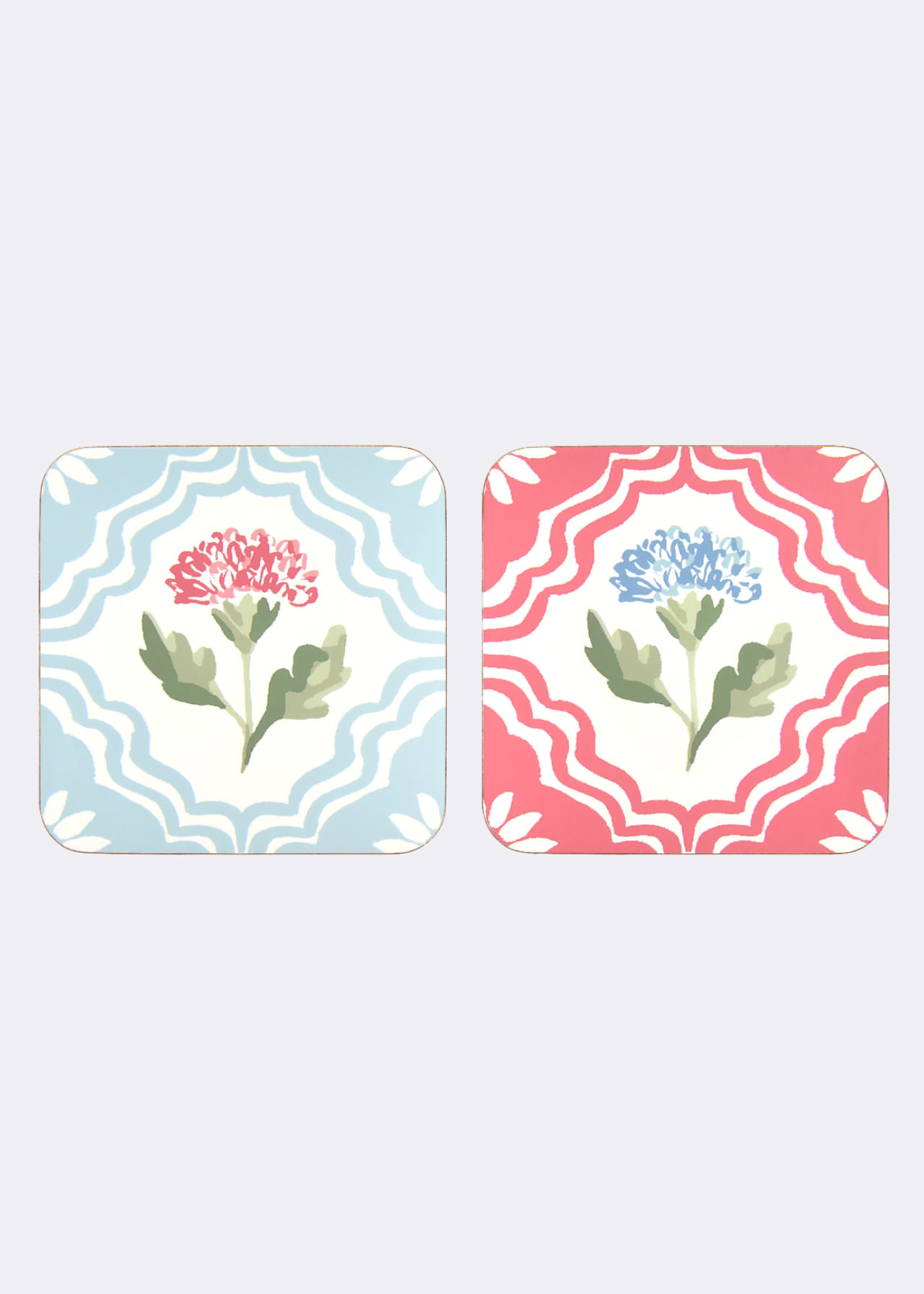 Pack of 4 Boho Floral Coasters