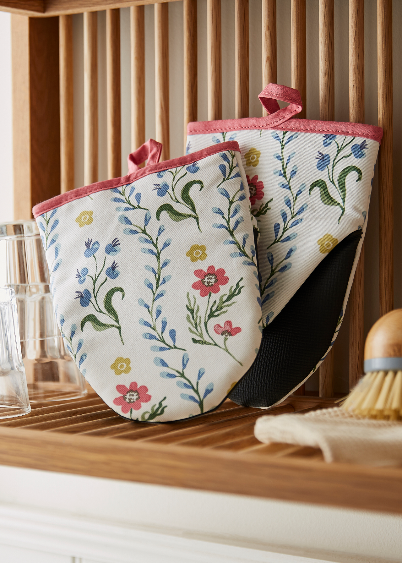 Boho Floral Microwave Mitts