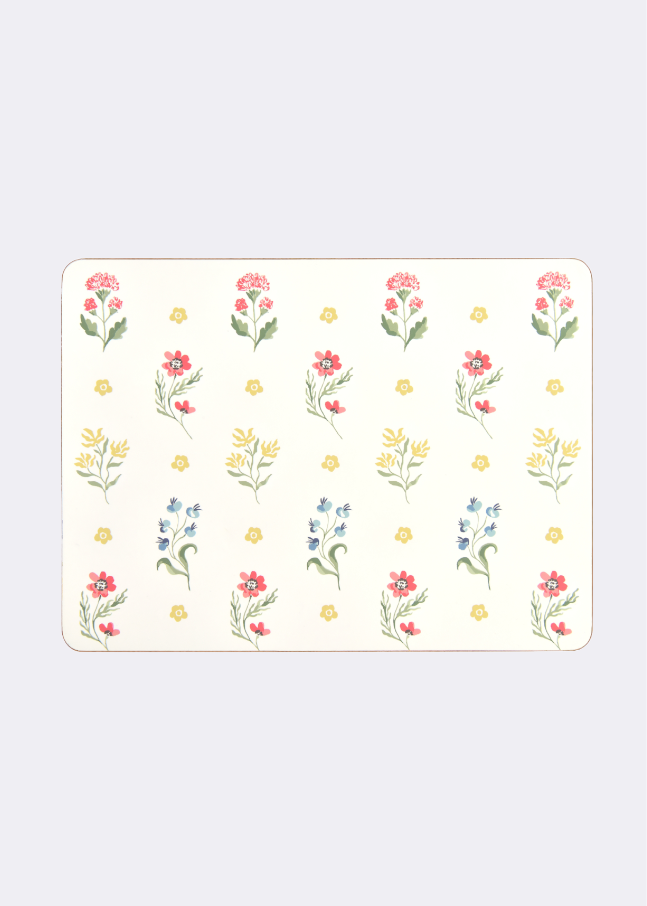 Pack of 4 Boho Floral Cork Placemats