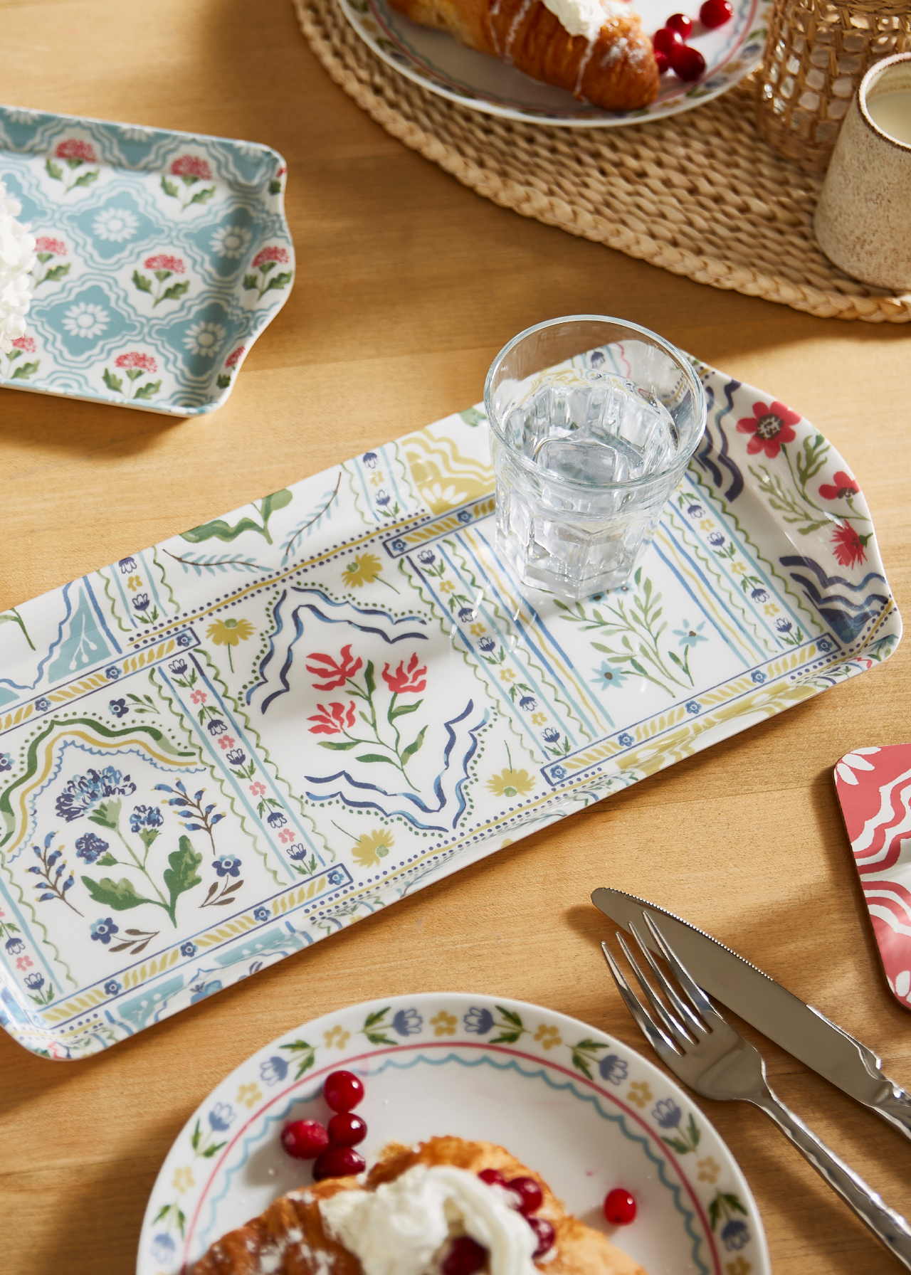 Boho Floral Tray