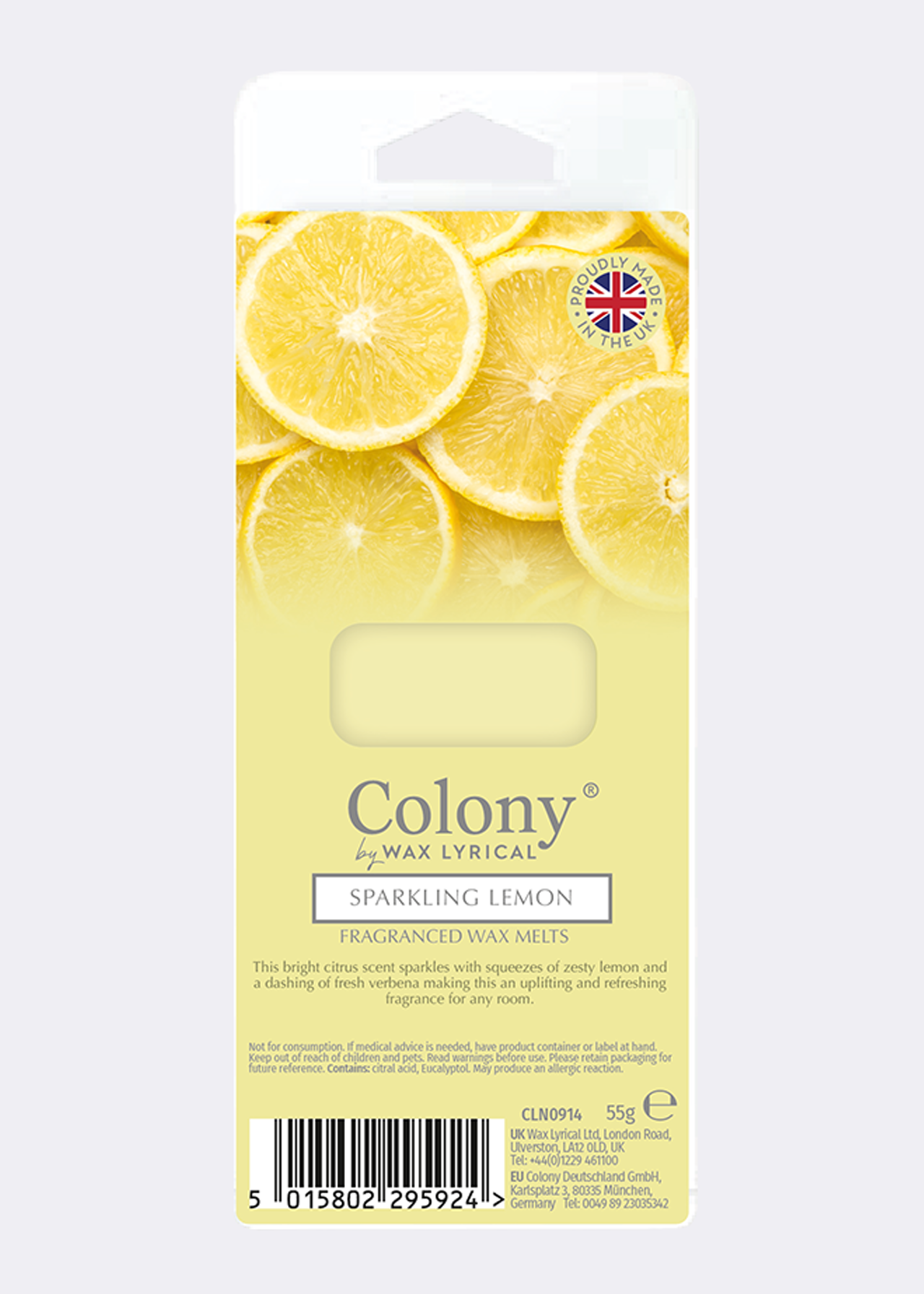 Sparkling lemon wax melts