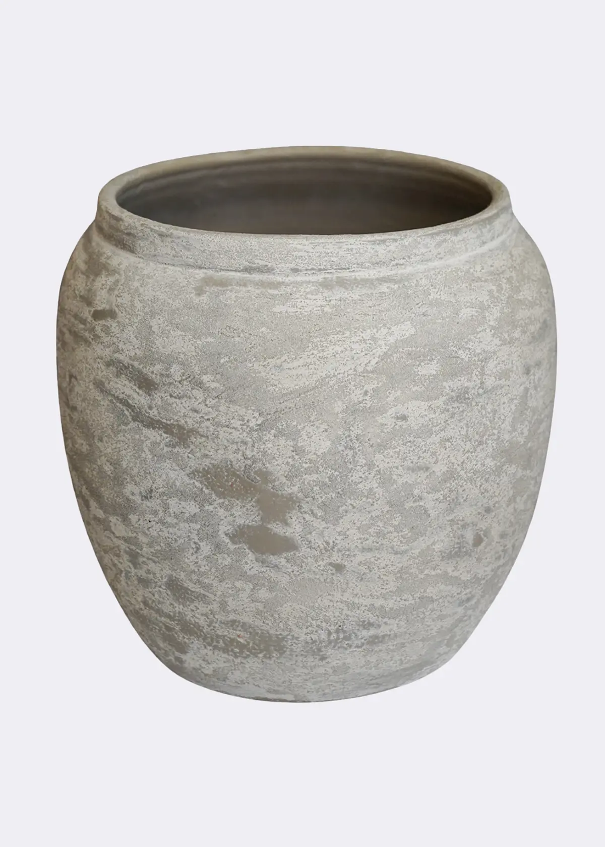 A photo of Milos Rustic Round Planter 26cm