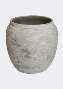 Milos Rustic Round Planter 26cm