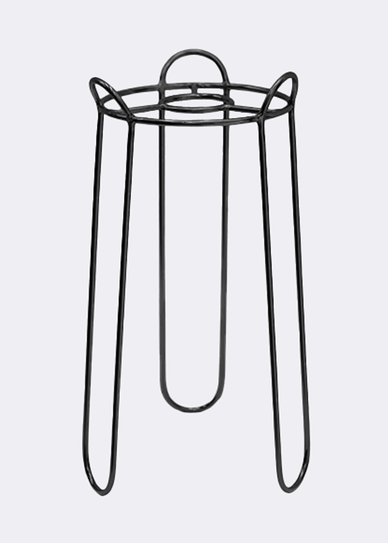 Saluzzo black plant stand 18cm