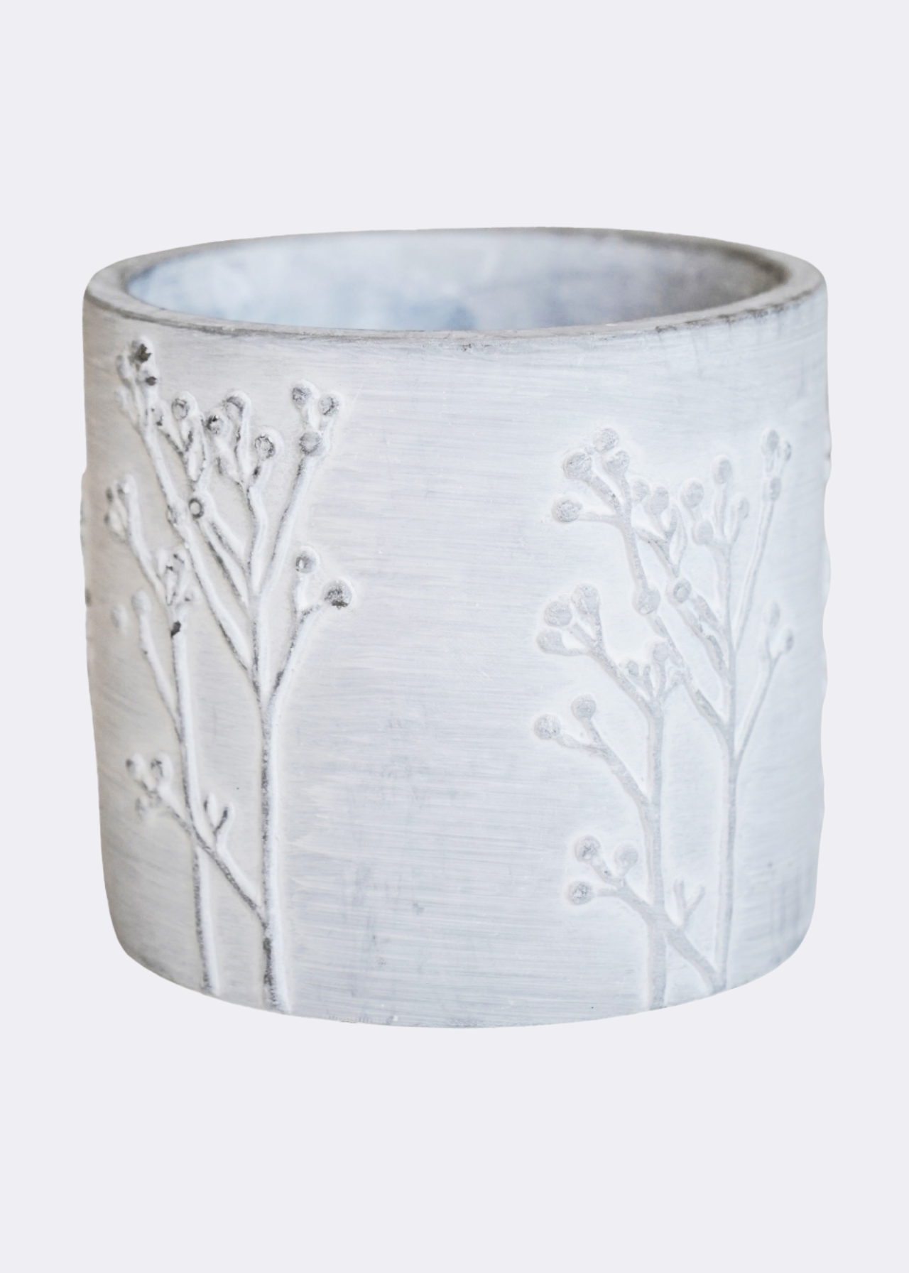 Hallie white planter 14cm