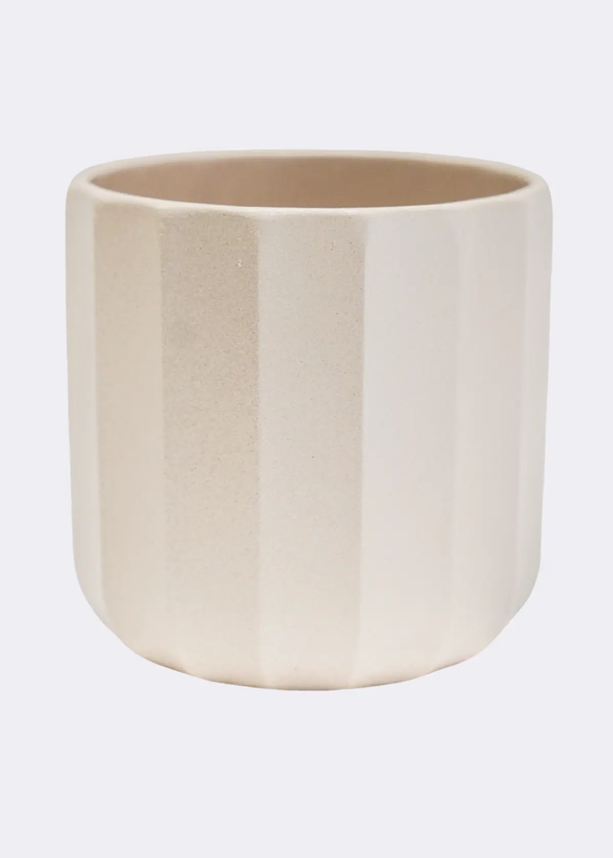 A photo of Positano Ivory Geo Pot 7cm