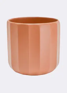 Positano Burnt Orange Geo Planter 11cm