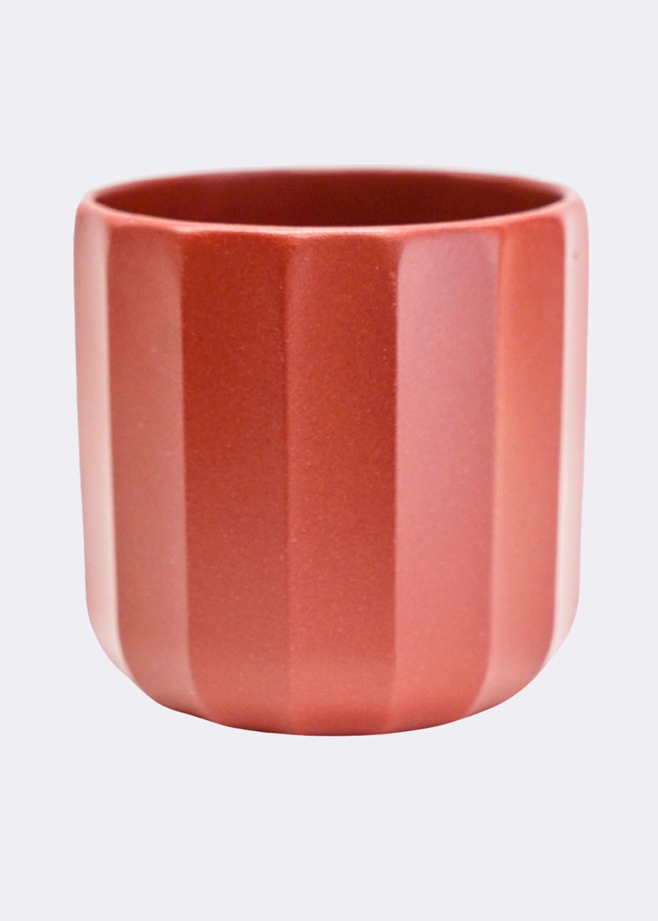 Positano red ochre geo planter 11cm