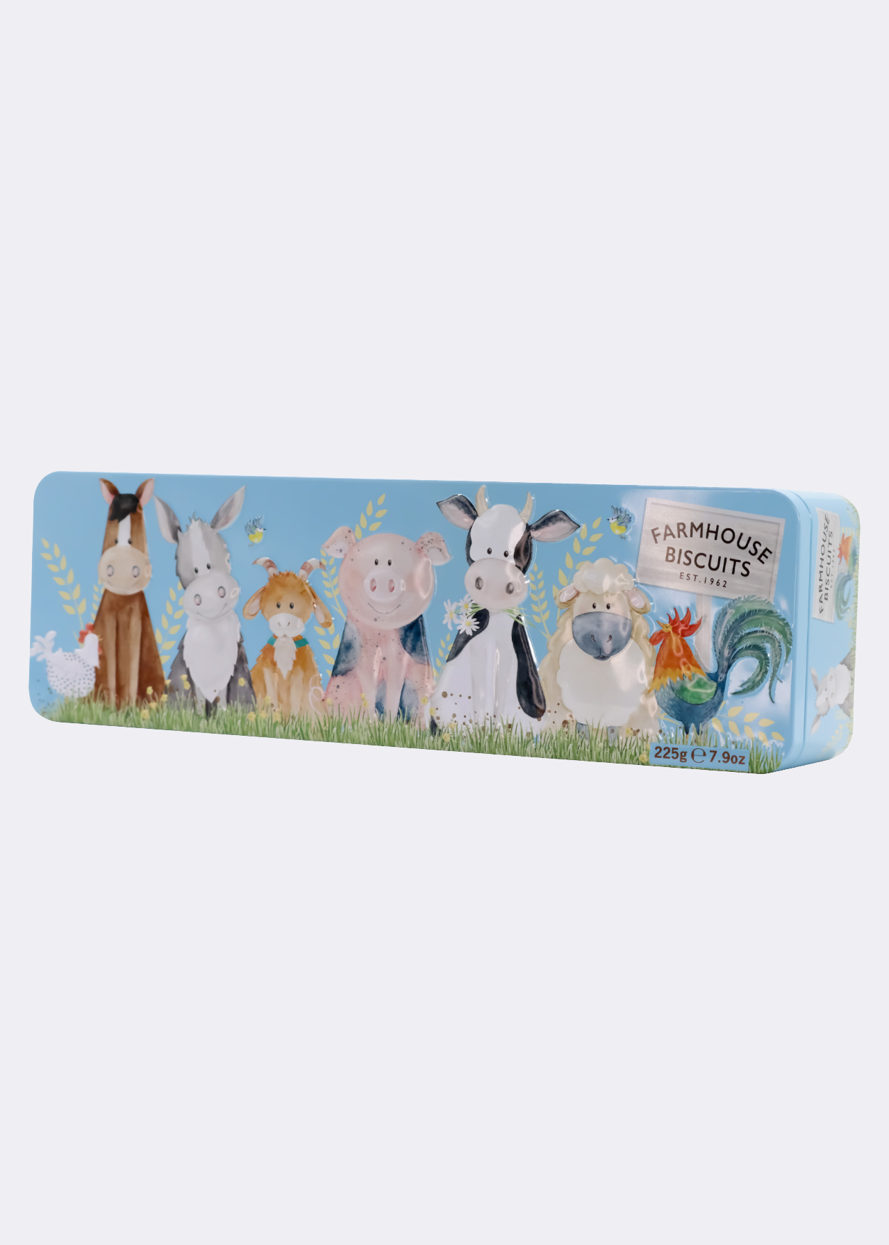 Farmhouse Biscuits Oat Crumbles Biscuits In Farmyard Tin